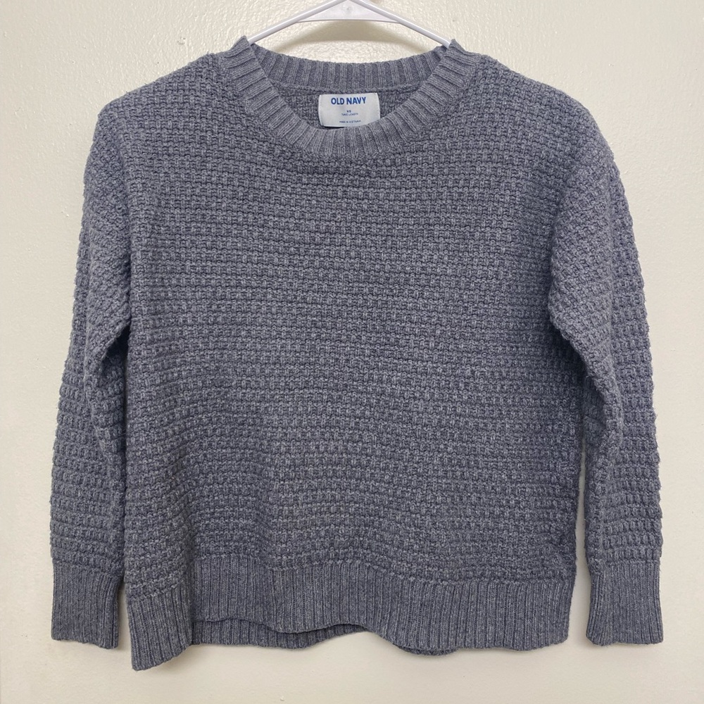 Old Navy Women's Crewneck Sweater - Charcoal Knit